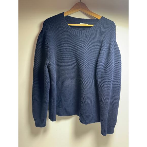 J. Crew Sweater Men’s Crewneck Sz L Blue Classic Pullover Grandpa Dad Core - Picture 5 of 9